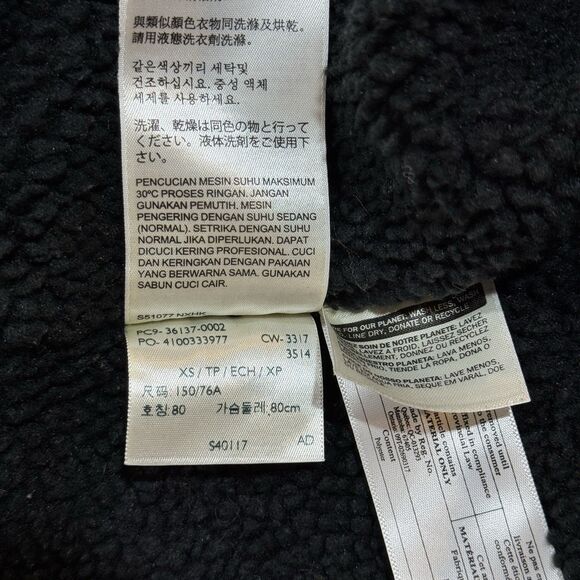 Levi’s Premium Denim Jacket Sherpa Lined Women’s XS Triple Black - Picture 8 of 16